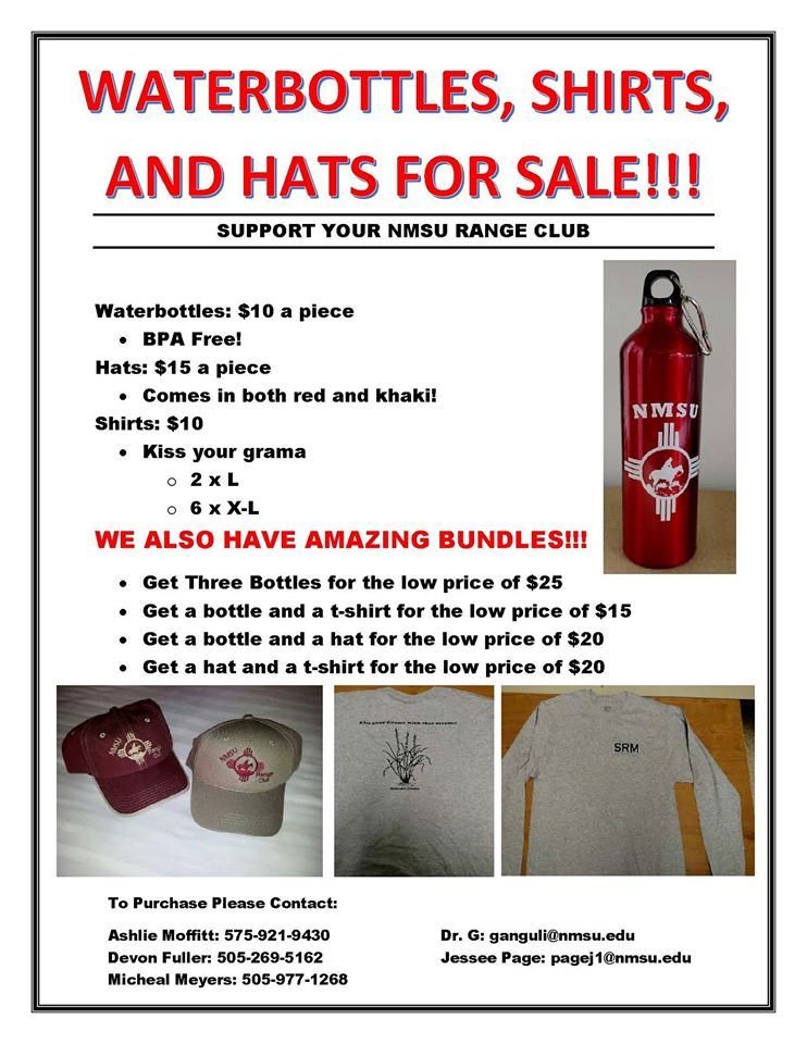 Range Club Fund Raiser Items