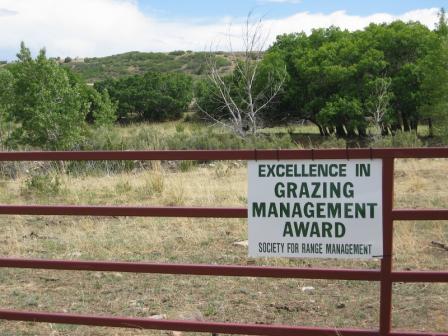 Excellence in Grazing sign